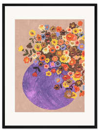 Gerahmter Kunstdruck Flora Fantasia - Gigi Rosado