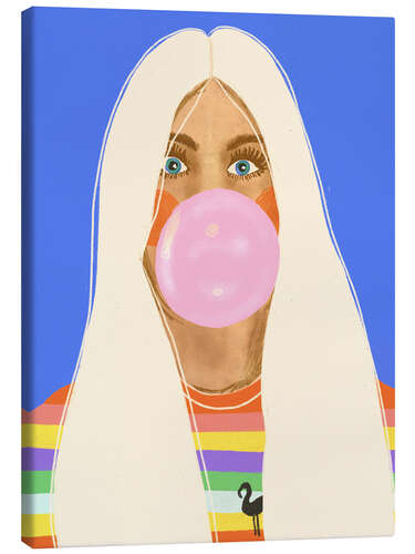 Tableau sur toile Bubble gum