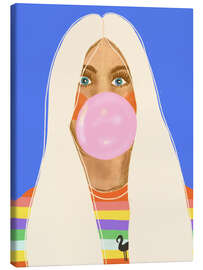 Tableau sur toile Bubble gum - Gigi Rosado