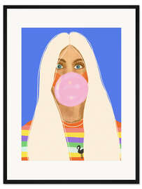 Gerahmter Kunstdruck Kaugummi