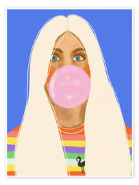 Wall print Bubble gum - Gigi Rosado