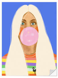 Wandsticker Kaugummi