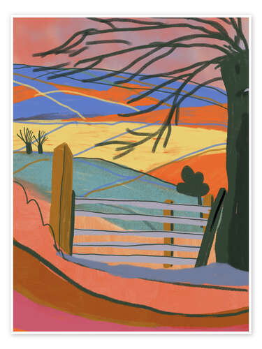Poster Cumbria countryside