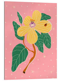 Stampa su plexi-alluminio Yellow flower