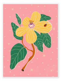 Wall print Yellow flower - Gigi Rosado