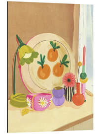 Tableau en aluminium Orange still life