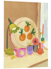 Foam board print Orange still life