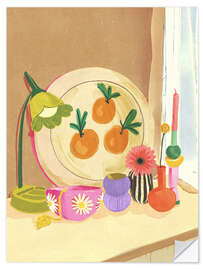 Wandsticker Oranges Stillleben