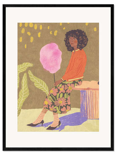 Framed art print Candy floss
