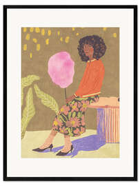 Framed art print Candy floss - Gigi Rosado