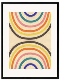 Gerahmter Kunstdruck Zwei Regenbögen