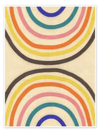 Wall print Two Rainbows - Gigi Rosado