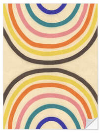 Wandsticker Zwei Regenbögen