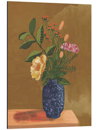 Aluminium print Tea rose