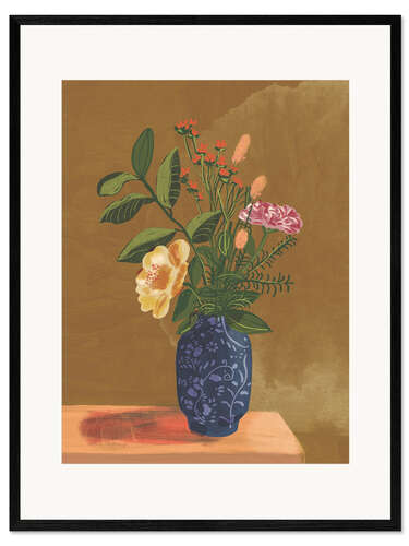 Framed art print Tea rose