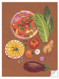 Sticker mural Vegetebles - Gigi Rosado