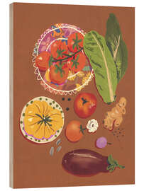 Holzbild Gemüse - Gigi Rosado