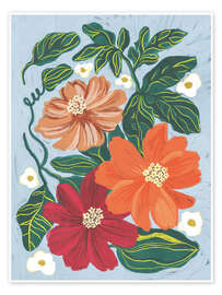 Wall print Painted flowers - Gigi Rosado