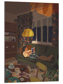Cuadro de plexi-alu Reading love