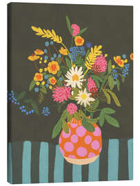 Canvastavla Bouquet in a dotted vase - Gigi Rosado