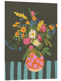 Foam board print Bouquet in a dotted vase - Gigi Rosado