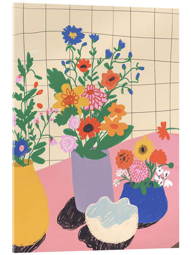 Akrylbillede Florist table