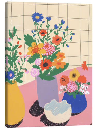 Canvas print Florist table