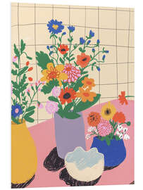 Print på skumplade Florist table - Gigi Rosado
