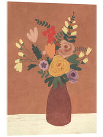 Acrylic print Brown bouquet