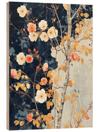 Holzbild Echos eines blühenden Traums