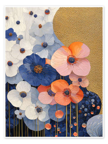 Poster Blumen in meinen Träumen