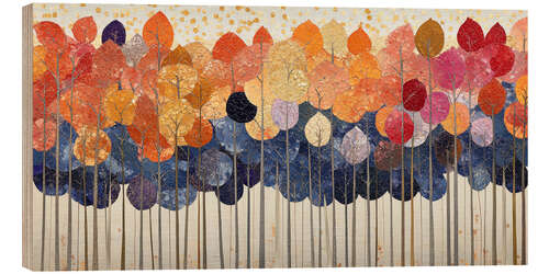Wood print Magic forest