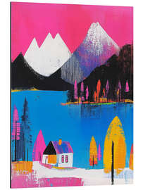 Alubild Rosa Himmel - DejaReve