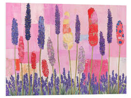 Hartschaumbild Rosa Frühling