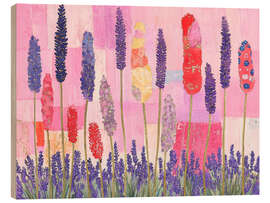 Wood print Pink Spring - DejaReve