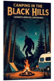 Stampa su vetro acrilico Bigfoot, Camping in the Black Hills - nobelart