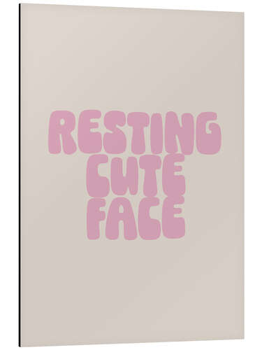 Quadro em alumínio Resting Cute Face
