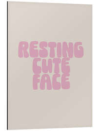 Quadro em alumínio Resting Cute Face - apricot and birch