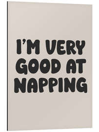 Obraz na aluminium I’m Very Good at Napping - apricot and birch