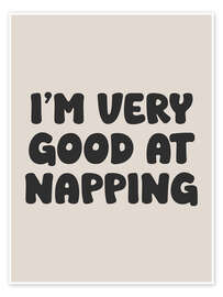 Reprodução I’m Very Good at Napping - apricot and birch