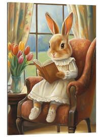 Galleriataulu Easter Bunny Reading Book