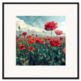 Framed art print Poppy Field at Noon - Maria Tuzhilkina