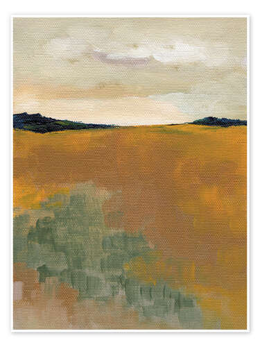 Póster Ochre landscape