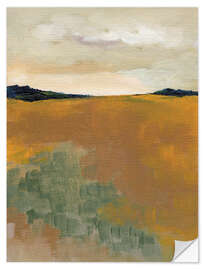 Sticker mural Ochre landscape