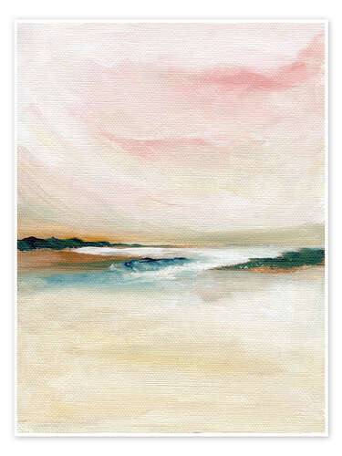 Poster Pink sky seascape