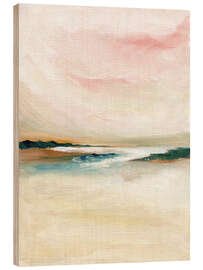 Holzbild Rosa Himmel und Seelandschaft - Nikita Jariwala