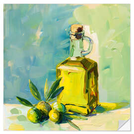Autocolante decorativo Olive Oil Bottle