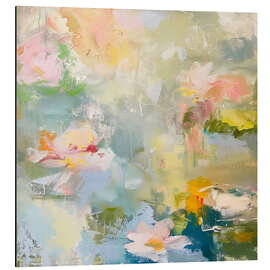 Tableau en aluminium Blooms on the Pond - Creative Studio