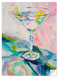 Muursticker Colourful Martini