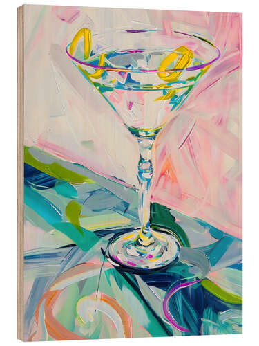 Obraz na drewnie Colourful Martini